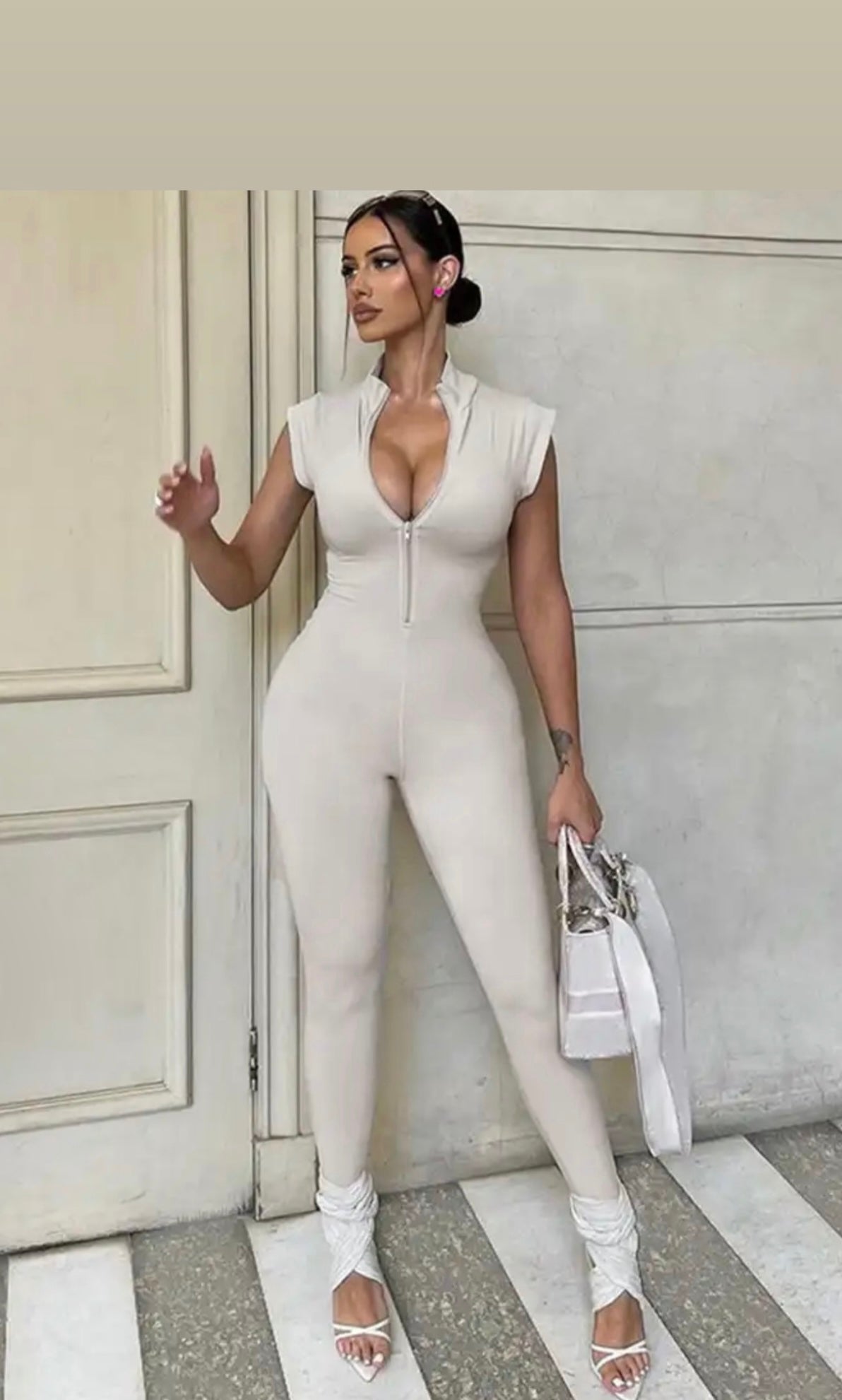 Grey Jumpsuit one piece ON SALE