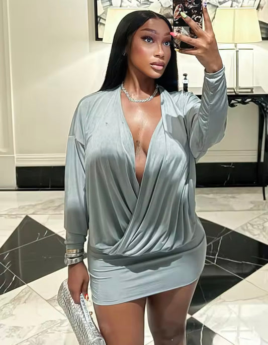 Koi Dress Grey