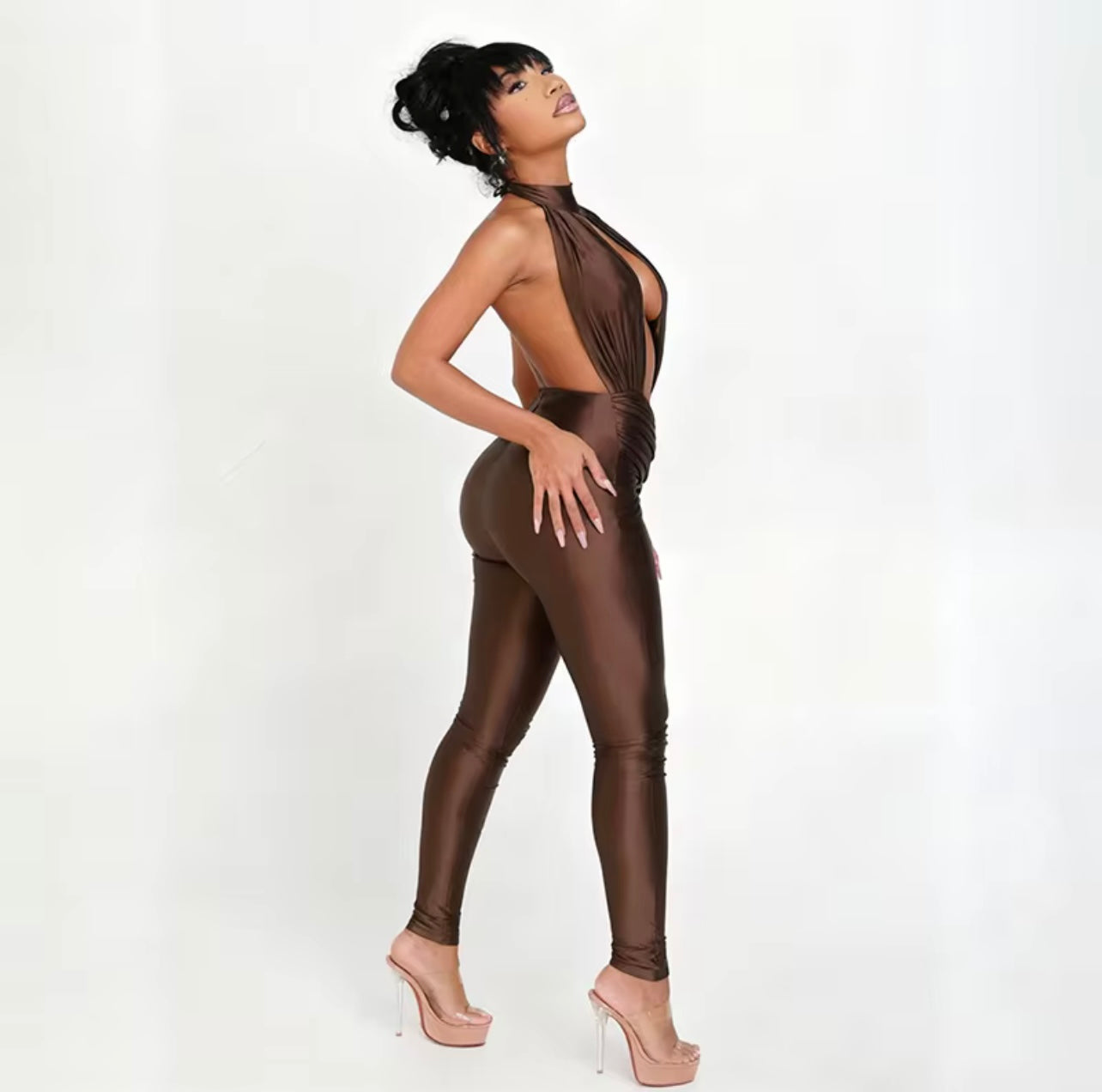 Noir Romper Brown